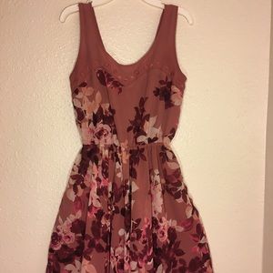Maroon Flower Dress
